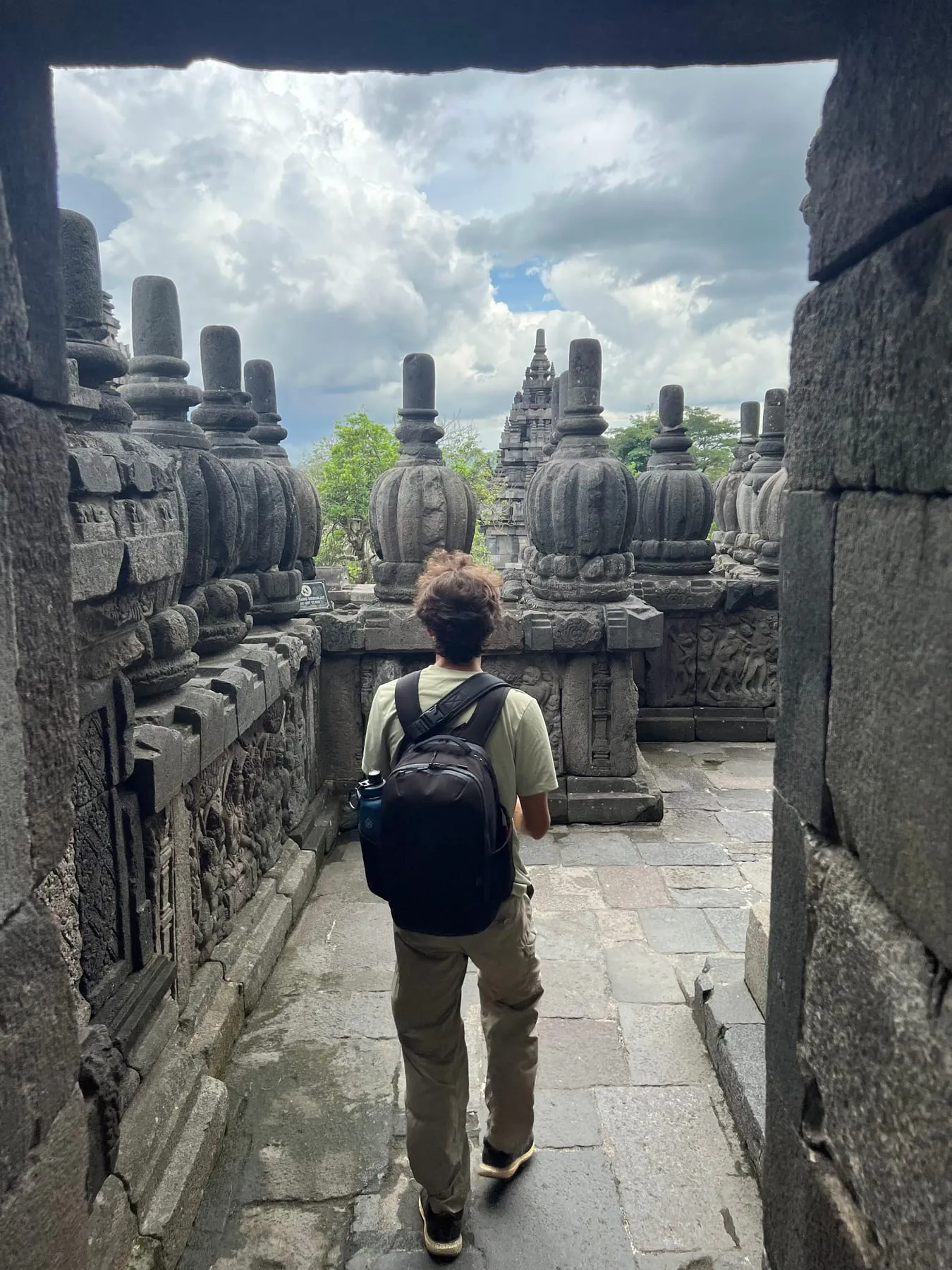 The LTT Commuter Bag at Prambanan Temple in Indonesia